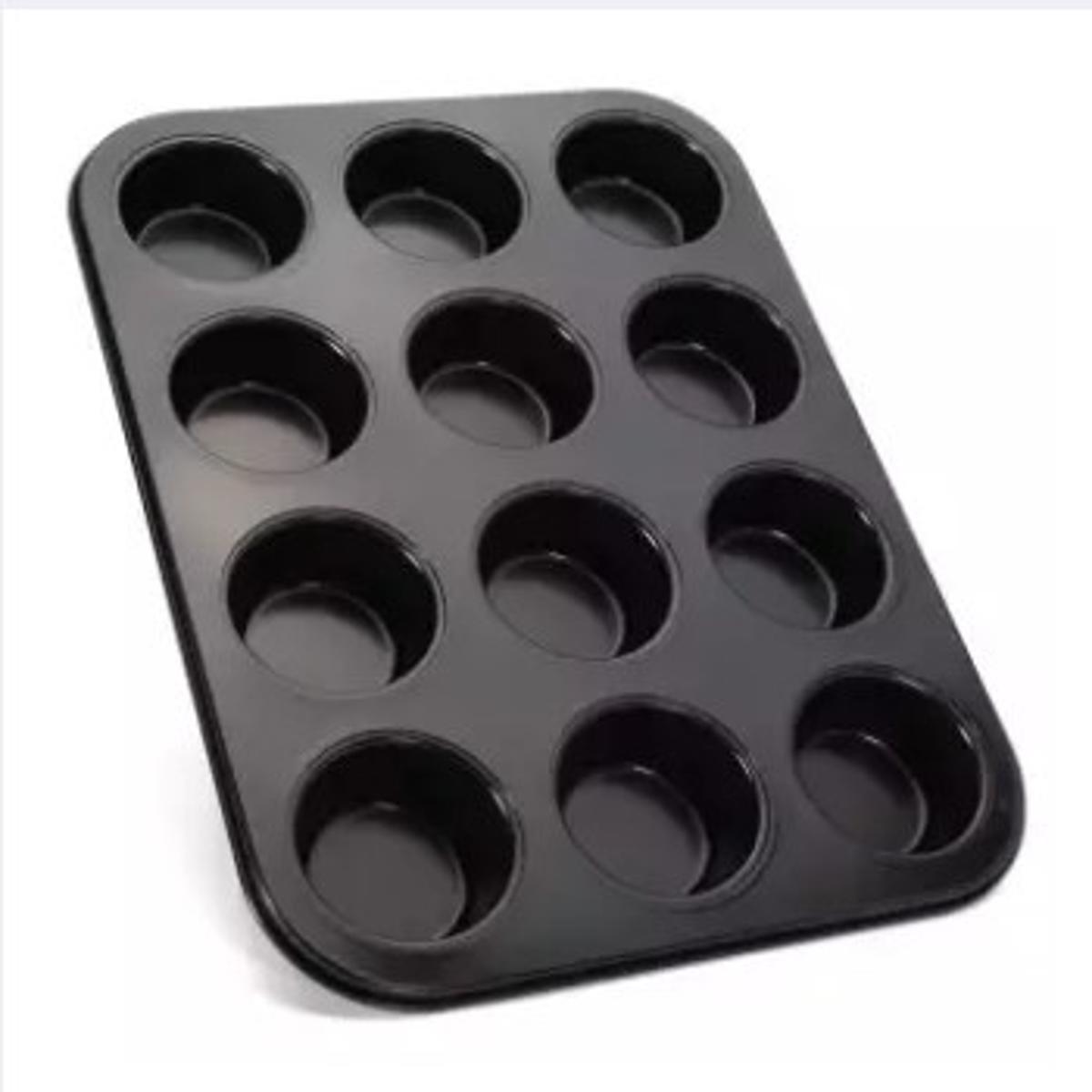 Picture of Cake Bake Mould -12 PCS -Black