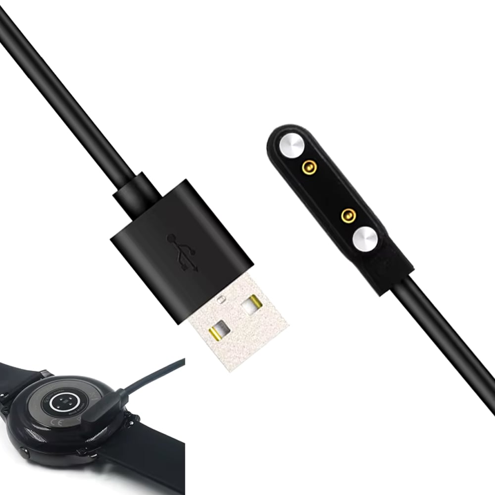 Picture of Zeblaze Btalk 3 Plus Magnetic USB Charger for Fast Secure and Reliable Power Zeblaze Btalk 3 Plus Charging Cable (Black)