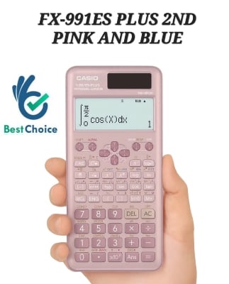 Picture of FX-991ES Plus 2nd Blue And Pink Scientific Calculator For Students 