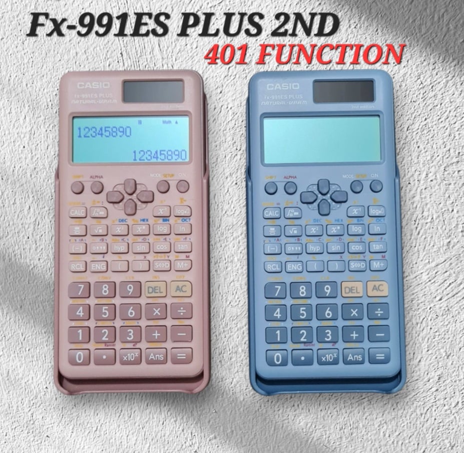 Picture of FX-991ES Plus 2nd Blue And Pink Scientific Calculator For Students 