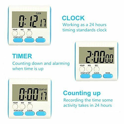Picture of Multifunctional Digital Kitchen Timer Alarm Clock,Kitchen Clock Multicolor