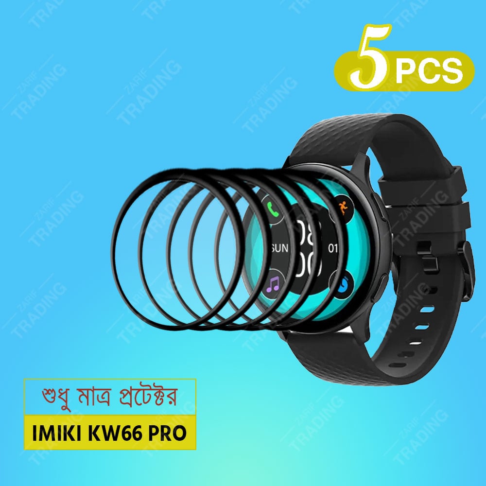 Picture of Imiki KW66 pro Smart Watch Full Coverage Plastic Screen Protector (5 Pcs)