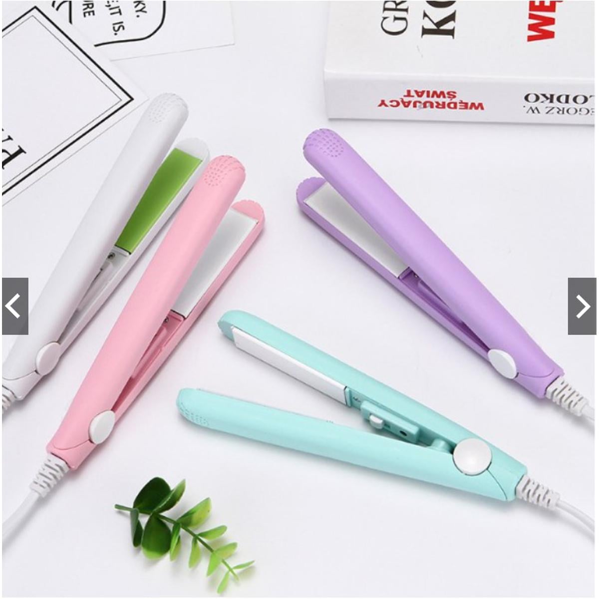 Picture of Mini Straight Hair Curler Straightener - Multicolor -Multicolor