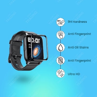 Picture of Oraimo 4 Plus OSW-801 Smart Watch Full Coverage Plastic Screen Protector (5 Pcs)