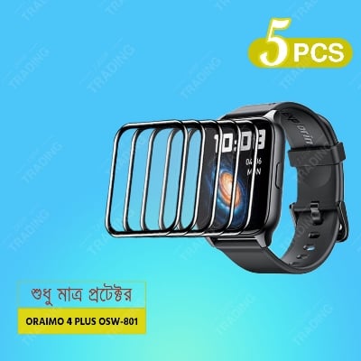 Picture of Oraimo 4 Plus OSW-801 Smart Watch Full Coverage Plastic Screen Protector (3 Pcs)