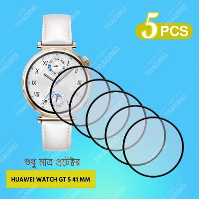 Picture of Huawei Watch GT 5 41mm 46mm Full PMMA Screen Protector Coverage HD Clear Anti-Scratch Bubble Free Soft Flexible Film (Huawei GT5 41mm 5PCS)