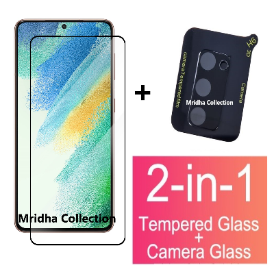 Picture of 2in1 Protector Combo Pack for Samsung Galaxy S21 FE 5G (5d Full Screen Protector Glass + 3D Camera Lens Protector)