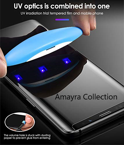 Picture of Samsung Galaxy S20 FE (A+ GRADE) Premium UV Tempered Glass Screen Protector Curved with Liquid Glue and UV Light -Transparent Clear
