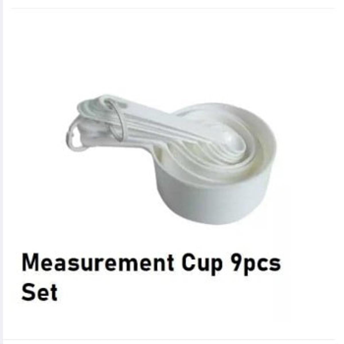 Picture of Measerment Cup Set Of 9 piece set - White -White
