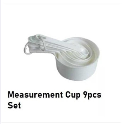 Picture of Measerment Cup Set Of 9 piece set - White -White