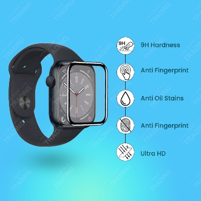 Picture of Apple Watch 41mm Smart Watch Full Coverage Plastic Screen Protector (3 Pcs)