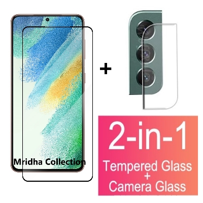 Picture of 2in1 Protector Combo Pack for Samsung Galaxy S22+ 5G / S22 Plus 5G (5d Full Screen Protector Glass + Camera Lens Protector)