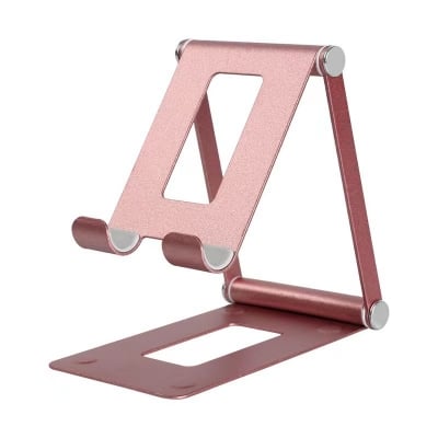 Picture of Adjustable Mobile Phone Holder Adjustable Foldable Portable Stand Foldable Portable Support Stand Full Metal For Mobile Phone (Multicolor)