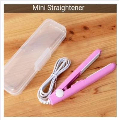 Picture of Mini Hair Straighteners Styling Tool Compact Size for Travel And Home Use Easy to Store And Use for Quick Straightening -Skin