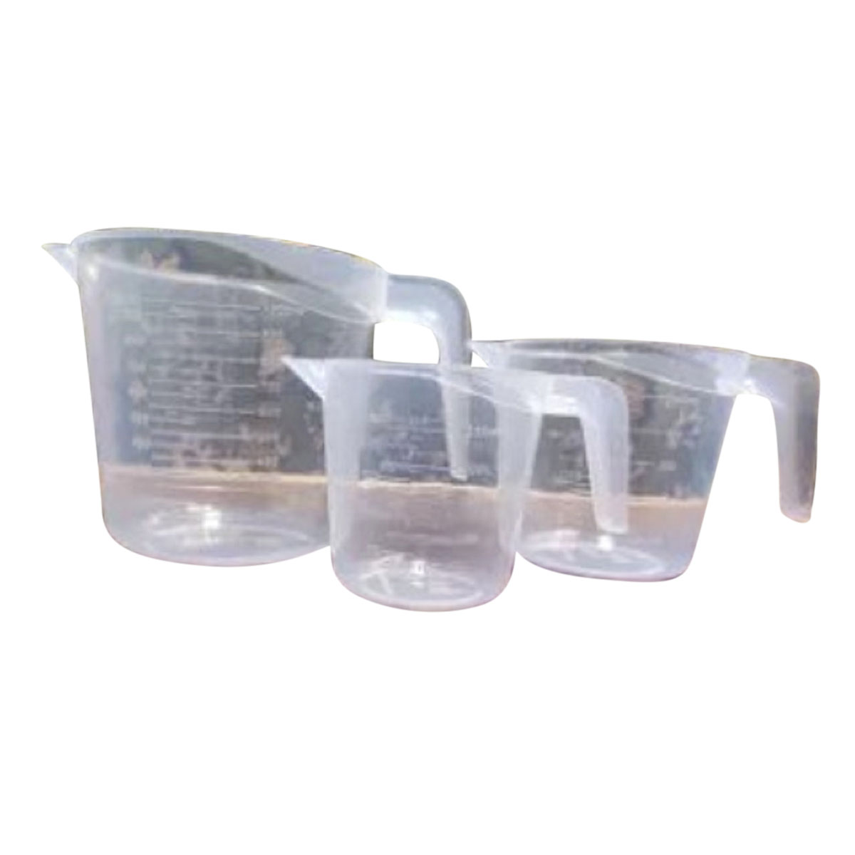 Picture of 3 pcs Mesurment Mug set Capacity-250ml,500ml,1000 ml -White