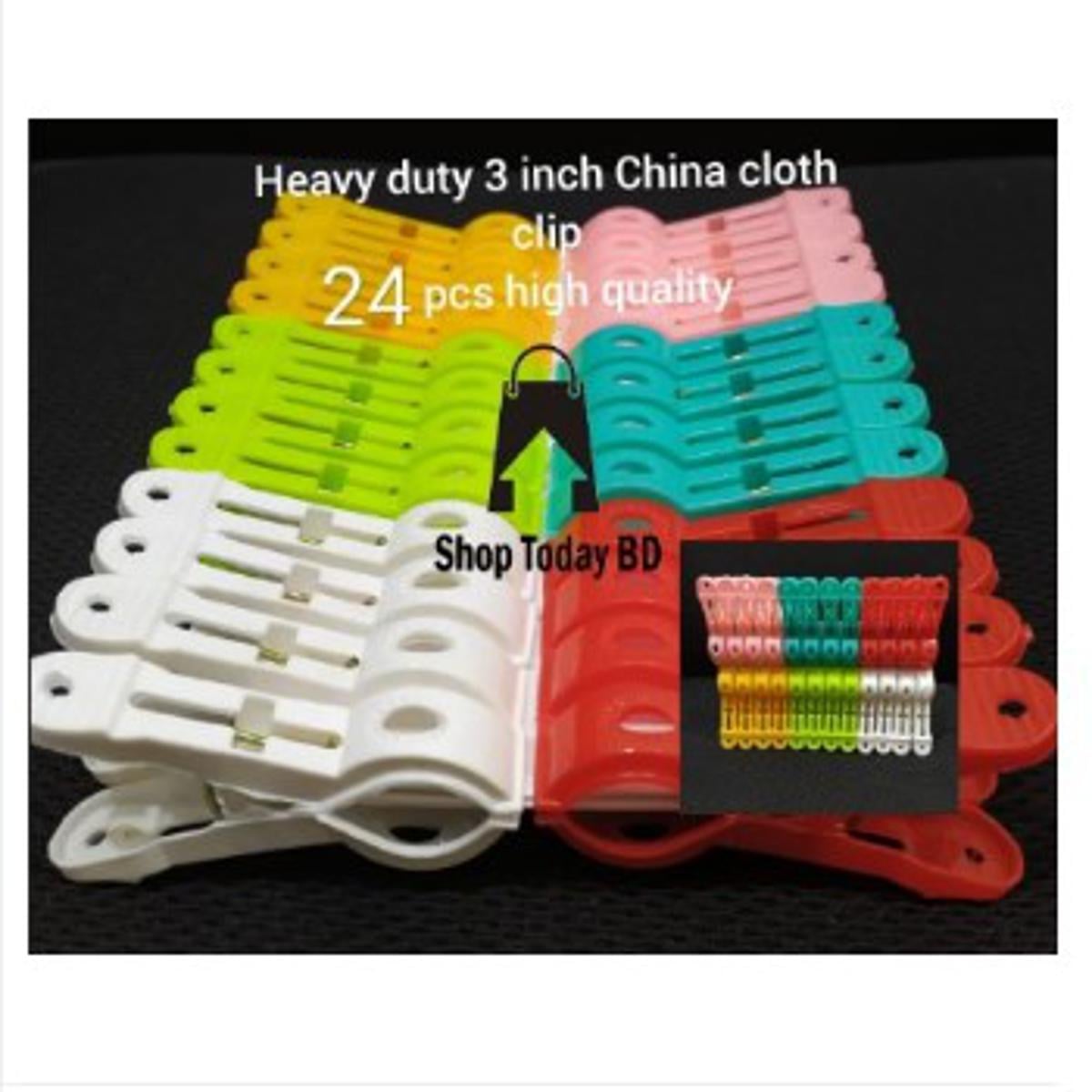 Picture of Heavy Duty Cloth Clip 24 pcs Set High Quality China -Multicolor