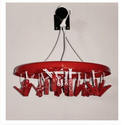 Picture of Round Hanger cloth clip -24 Clip -Red