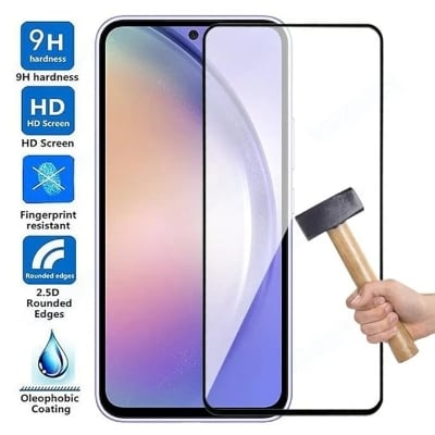 Picture of Samsung Galaxy S24 FE 5G (5D 9D 11D 13D 21D) Screen Protector Tempered Glass Film 9H Hardness Full Coverage No Bubbles and Fingerprint Scratch-Resistant