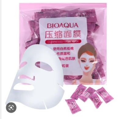 Picture of BIOAQUA Compressed Dry Sheet Mask (50pcs) -Face
