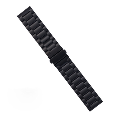 Picture of 20mm Stainless Steel Watch Band Metal Replacement Strap for Smartwatches & Traditional Watches Durable Adjustable & Classic Design (Black,Not Specified)