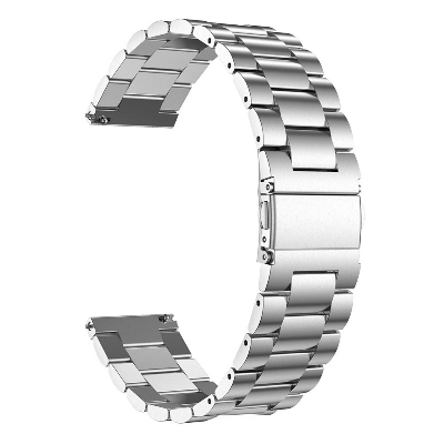 Picture of 20mm Stainless Steel Premium Watch Strap Durable Metal Replacement Band for Smartwatches & Traditional Watches Classic & Adjustable (Silver,Not Specified)