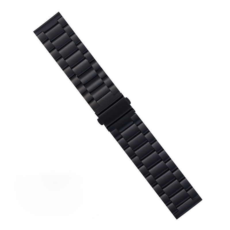 Picture of 20mm Stainless Steel Premium Watch Strap Durable Metal Replacement Band for Smartwatches & Traditional Watches Classic & Adjustable (Black,Not Specified)