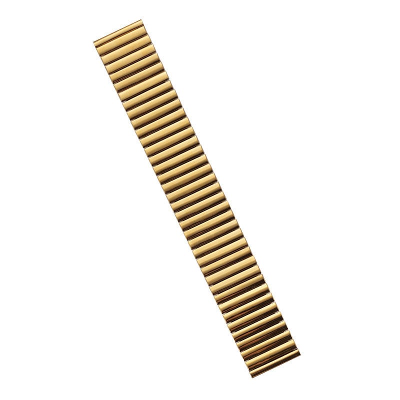 Picture of 22mm Stainless Steel Elastic Stretchable Watch Band Adjustable Metal Strap for Smartwatches & Traditional Watches (Gold,Not Specified)