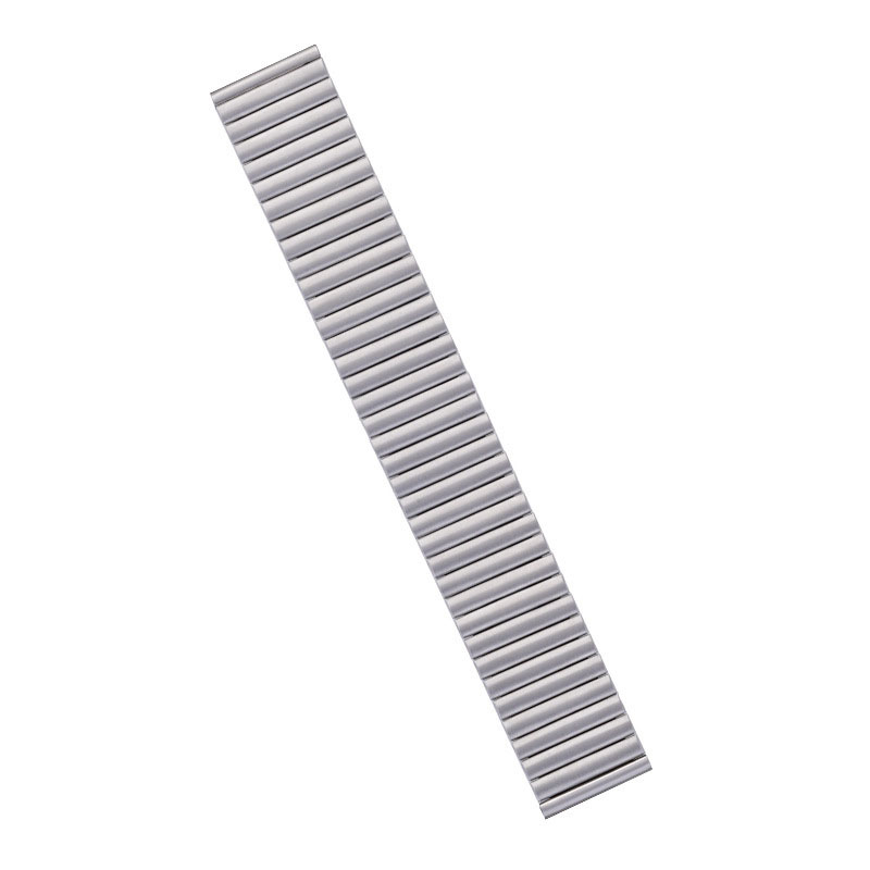 Picture of 22mm Stainless Steel Elastic Stretchable Watch Band Adjustable Metal Strap for Smartwatches & Traditional Watches (Silver,Not Specified)