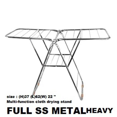 Picture of Heavy SS Foldable Clothes Drying Rack Dryer ( FULL SS ) -Silver