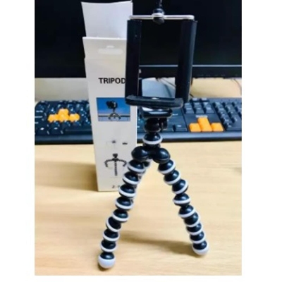Picture of Gorilla Z-01 Octopus Tripod Stand with Phone Holder Clip -Black