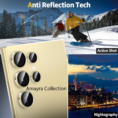 Picture of KUZOOM Camara Lens Protector For Samsung Galaxy S24 Ultra Metal High Quality Glossy finish
