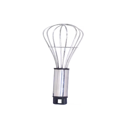 Picture of Heavy Hand Egg beater Silver Handle Egg Whisk Stainless steelll -Silver