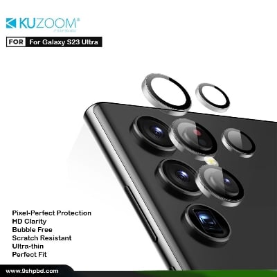 Picture of KUZOOM Camara Lens Protector For Samsung Galaxy S23 Ultra Metal High Quality Glossy finish