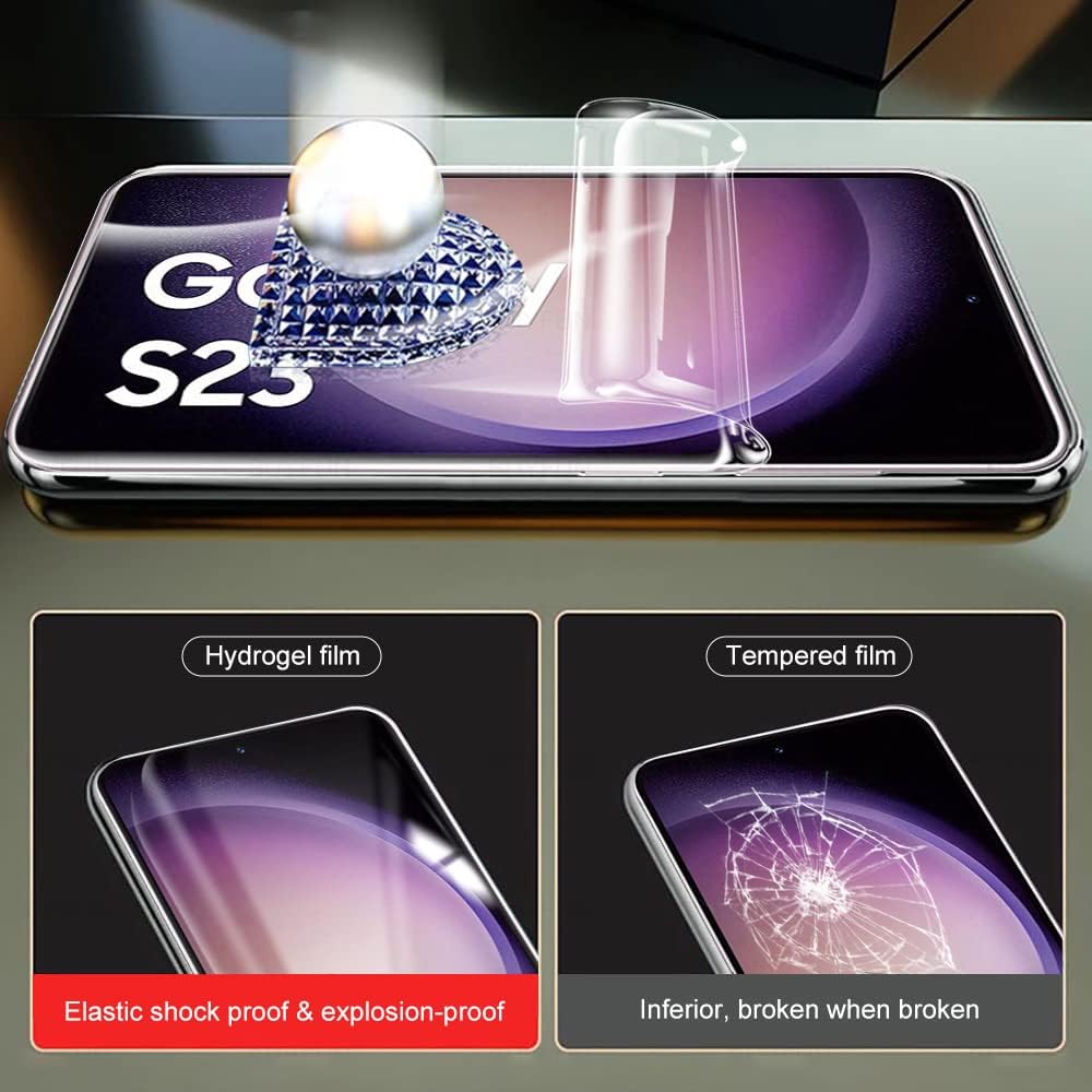 Picture of Samsung Galaxy S23+ 5G / Samsung Galaxy S23 Plus 5G TPU Protective Film Hydrogel Front Poly Protector Screen Protector Anti-Shatter / High Definition (Front Poly)