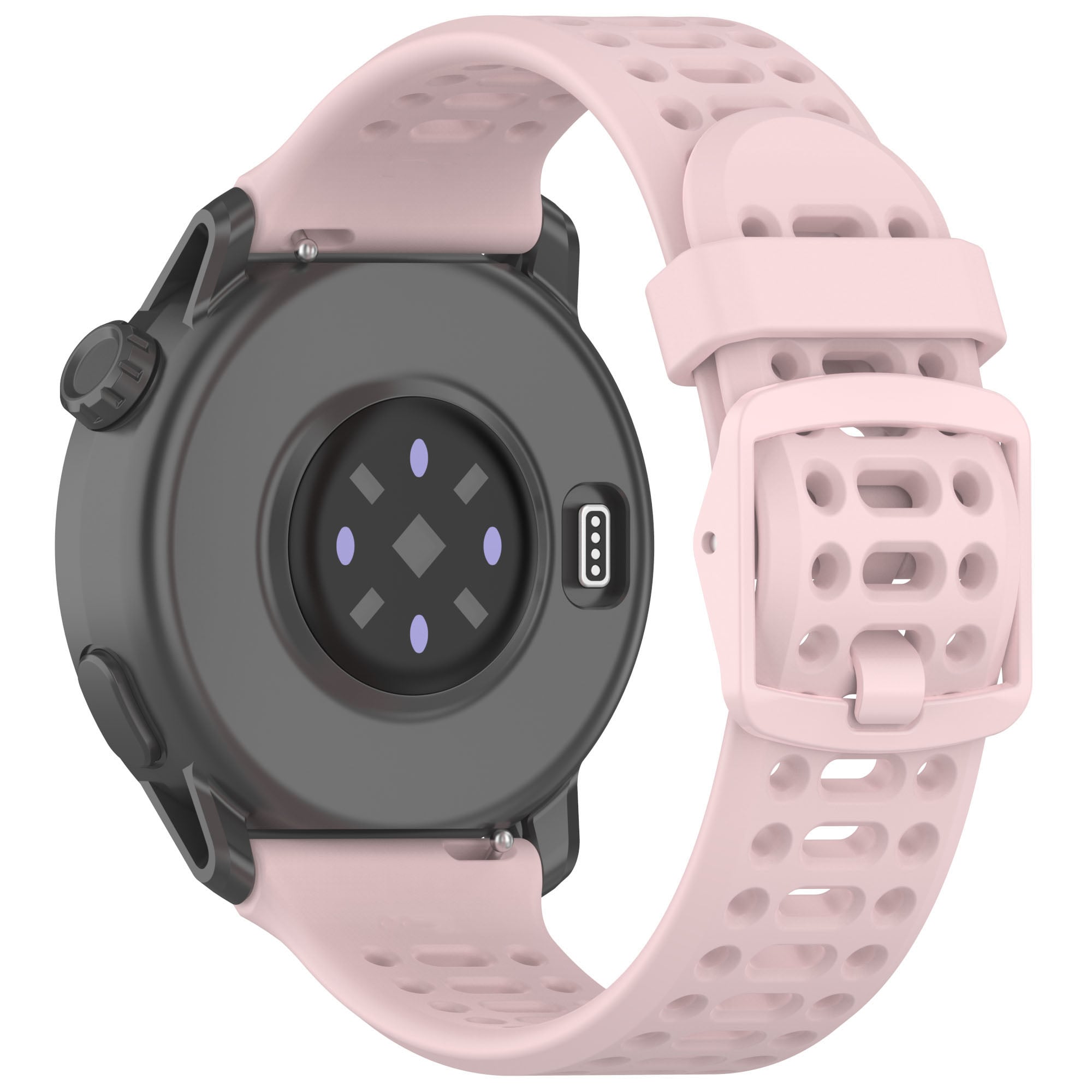 Picture of 20mm Silicone Sports Strap Breathable Durable & Stylish Wristband for Smartwatches & Traditional Watches (Sand Powder,Not Specified)