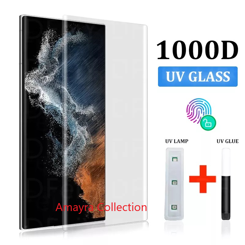 Picture of 3in1 Protector Combo Pack for Samsung Galaxy S23 Ultra 5G (A+ GRADE) UV Glass Screen Protector + Back Protector Film + 3D Camera Glass Protector)