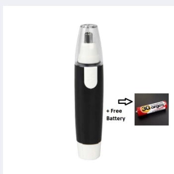 Picture of Nose + Ear Hair Trimmer Stainless Steel Blade , Shaving And Unwanted Hair Removal Electric Trimmer -Black