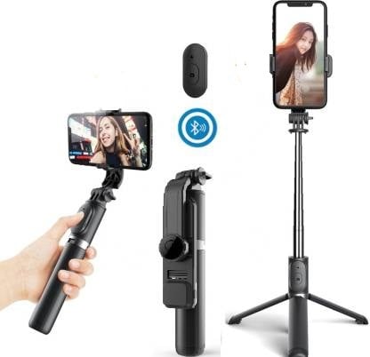 Picture of Q07  Selfie Stick With Bluetooth Remote Control -Black