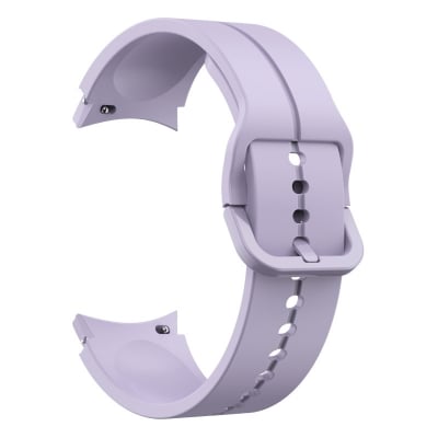 Picture of 20mm Wavy Stitch Silicone Sports Strap with Metal Buckle for Samsung Galaxy Watch 7/6/5/4 FE (Purple,Not Specified)