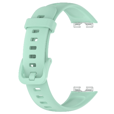 Picture of Huawei Band 8/9/10 Silicone Sports Strap Solid Color Replacement Wristband Suitable for Huawei bracelet (Gray Green,Not Specified)