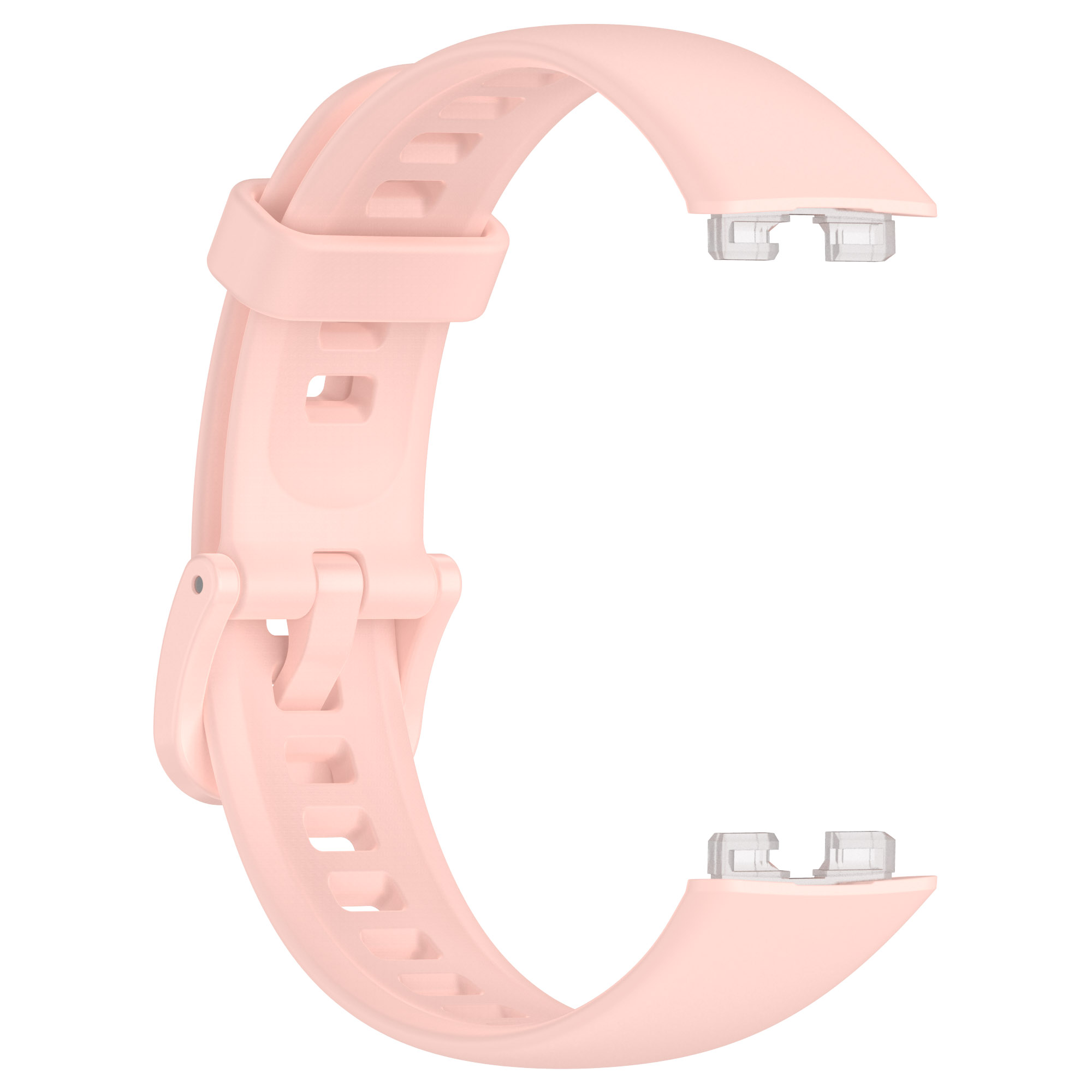 Picture of Huawei Band 8/9/10 Silicone Sports Strap Solid Color Replacement Wristband Suitable for Huawei bracelet (Pink,Not Specified)