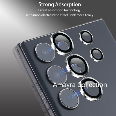 Picture of KUZOOM Camara Lens Protector For Samsung Galaxy S24 Ultra Metal High Quality Glossy finish