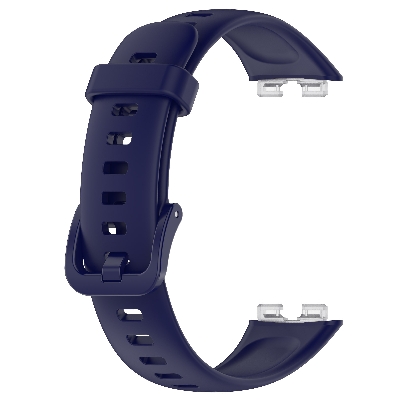 Picture of Huawei Band 8/9/10 Silicone Sports Strap Solid Color Replacement Wristband Suitable for Huawei bracelet (Midnight Blue,Not Specified)