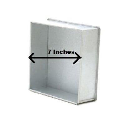 Picture of Square Cake Mold 7 inch 2 Pounds shape cake decoration mold Aluminum -Silver
