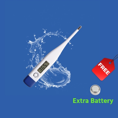 Picture of Digital Medical Thermometer with LCD Display Oral & Underarm Use Extra Battery Included Fast & Accurate Reading (Multicolor)