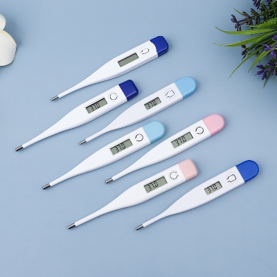 Picture of Digital Medical Thermometer with LCD Display Oral & Underarm Use Extra Battery Included Fast & Accurate Reading (Multicolor)