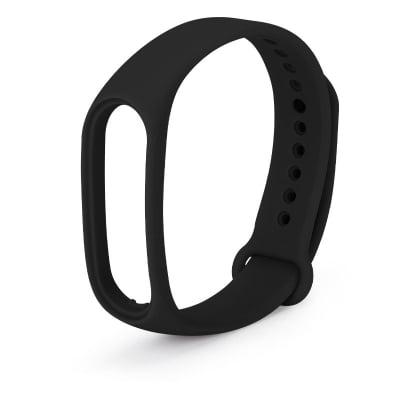 Picture of Mi Band 5/6/7 Replacement Silicone Strap – Soft, Colorful & Comfortable Wristband for Xiaomi Smartwatch, suitable for Men & Women (Black,Not Specified)