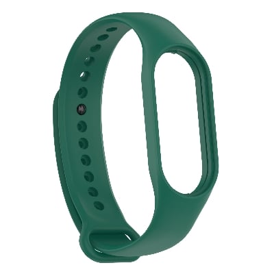 Picture of Mi Band 5/6/7 Replacement Silicone Strap – Soft, Colorful & Comfortable Wristband for Xiaomi Smartwatch, suitable for Men & Women (Dark Green,Not Specified)