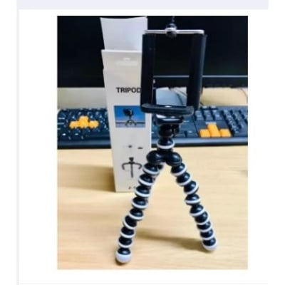 Picture of Gorilla Z-01 Octopus Tripod Stand with Phone Holder Clip -Black
