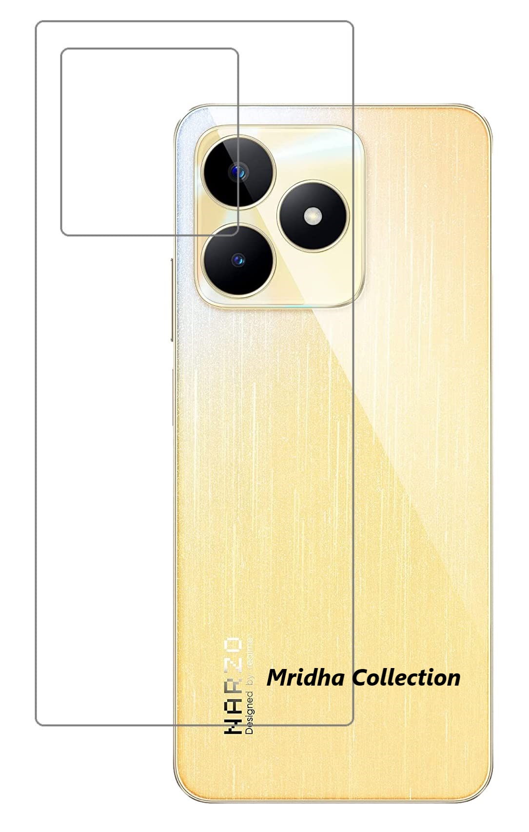 Picture of Realme Narzo N53 (RMX3761) TPU Protective Film Hydrogel Back Poly Protector Screen Protector Anti-Shatter / High Definition (Back Poly)
